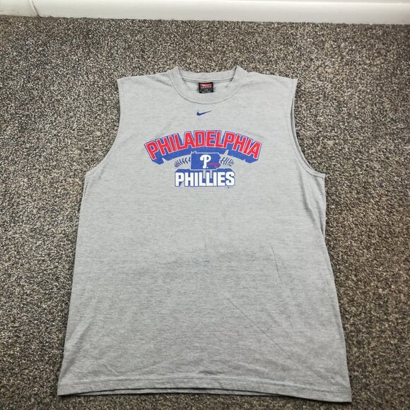 Vintage 2004 Philadelphia Phillies Shirt Nike Center Swoosh Mens Small / Medium - Picture 2 of 10